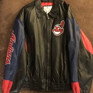Vintage Cleveland Indians leather jacket